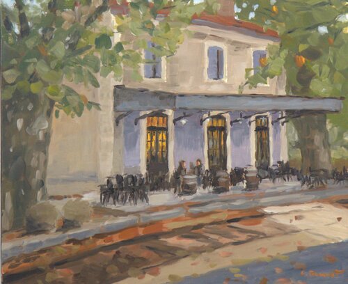 Gare de Loriol di Claudine BONNET, Pittura in vendita su Singulart