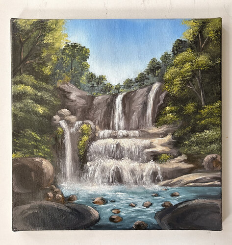 flow of nature van Vedika Bharatesh Ghulannavar, Schilderij te koop op Singulart