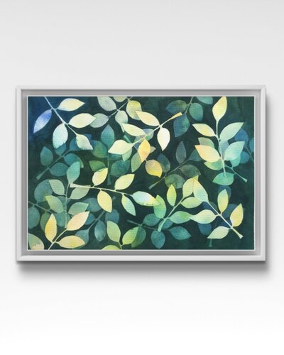 layer of leaves van Vedika Bharatesh Ghulannavar, Schilderij te koop op Singulart