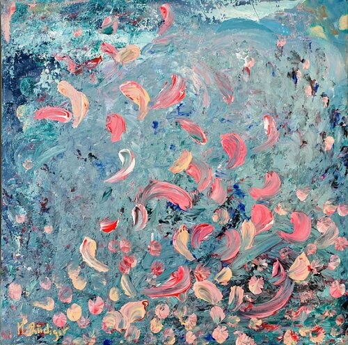 Blütenrausch di Martina Rüdiger, Pittura in vendita su Singulart