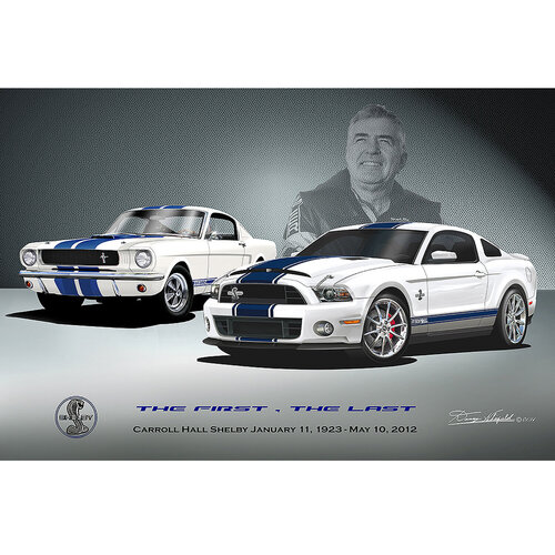 FORD MUSTANG SHELBY TRIBUTE FINE ART PRINT -  AVAILABLE IN TWO EDITIONS von Danny Whitfield, Druck kaufen auf Singulart