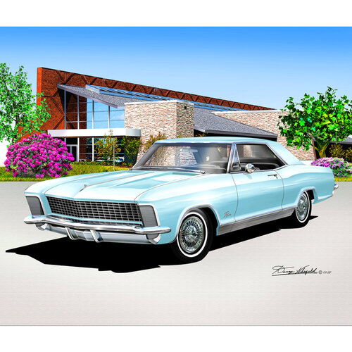 1963-1965 BUICK RIVIERA FINE ART PRINT AVAILABLE IN 10 DIFFERENT COLORS AND 9 STYLES - EACH COLOR IS INDIVIDUALLY PRICED by Danny Whitfield, 版画 for Sale on Singulart