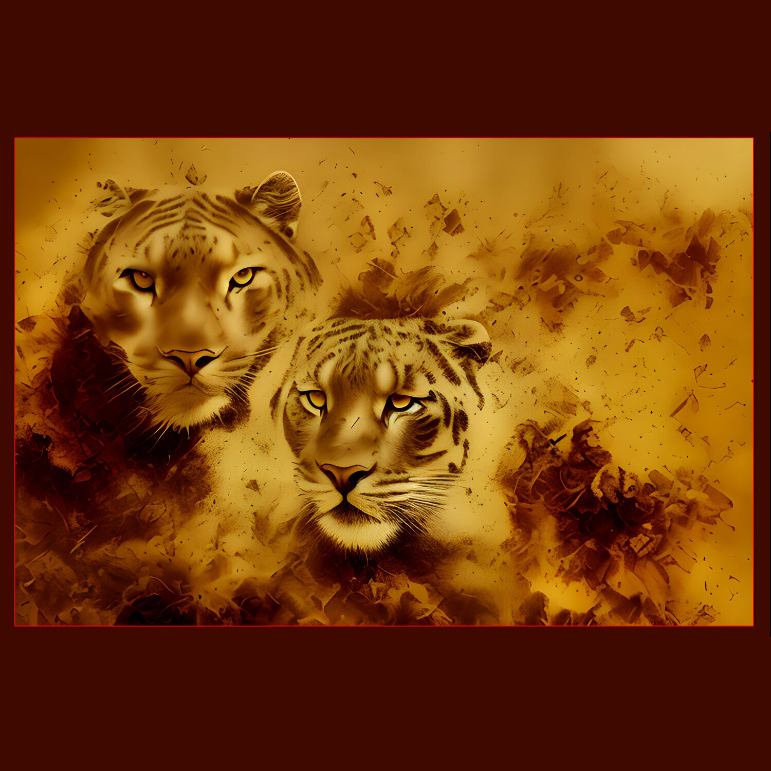 The Twins, Animal & Wildlife Wall Decor Danny Whitfield Digitaal te koop