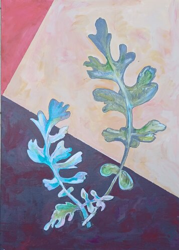 Warm Ground, Cold Leaves by Monika Nun, Painting for Sale on Singulart