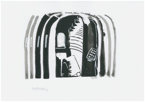 The Entrance by Monika Nun, Drawing for Sale on Singulart