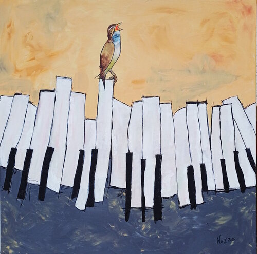 Song of Light - Bartók Piano Concerto No. 3 di Monika Nun, Pittura in vendita su Singulart