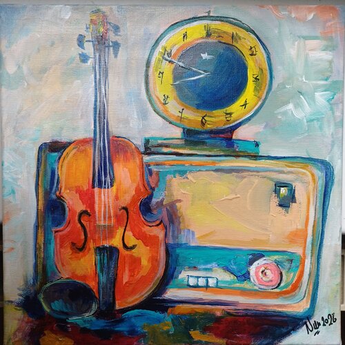 Sixties Frequency par Monika Nun, Peinture en vente sur Singulart