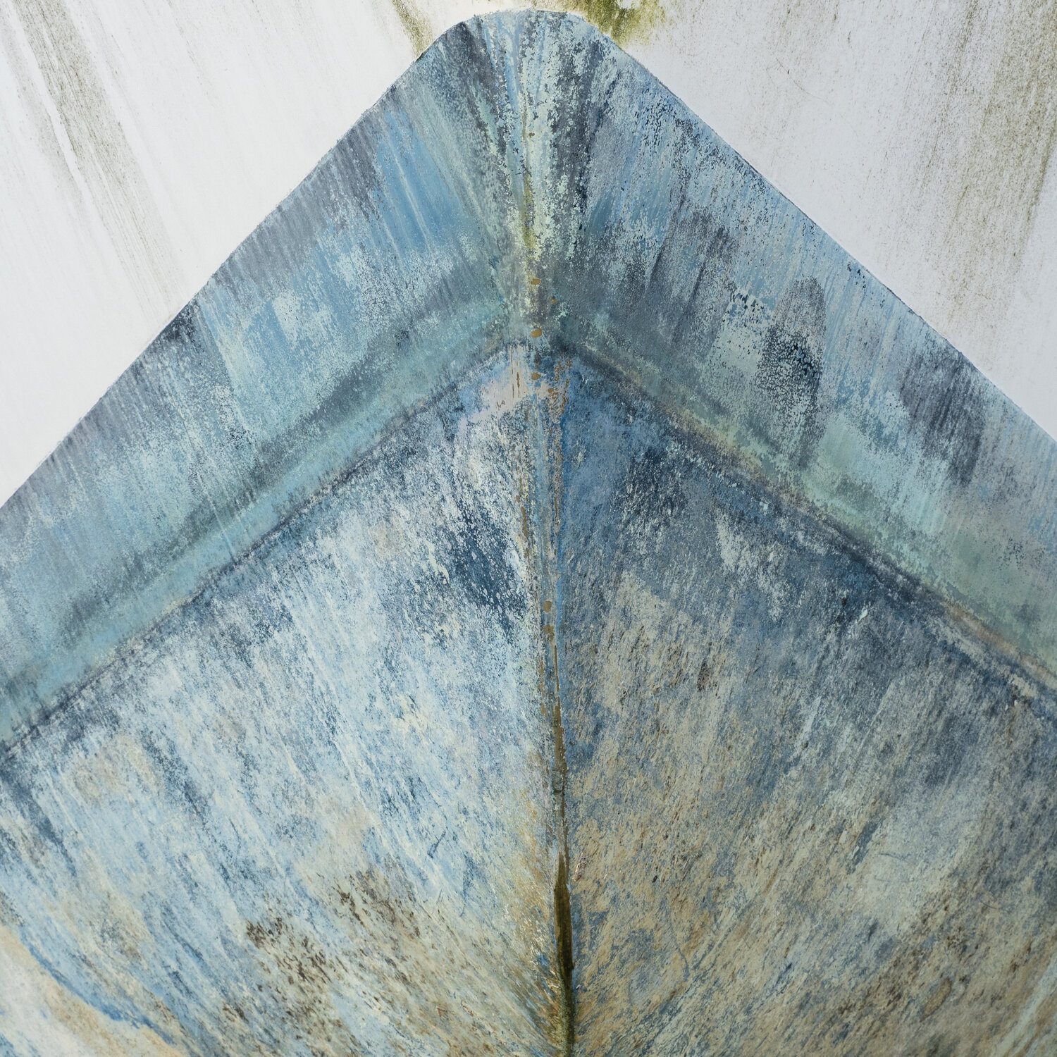 Blue and white boat Kate Lloyd