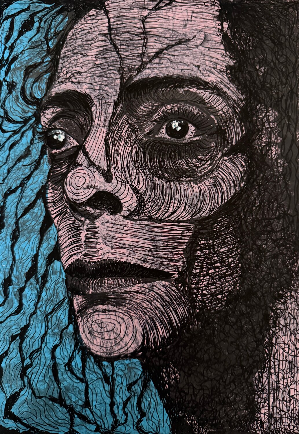 Between Shadow and Light - Expressive Mixed Media Face Painting Natalie Yurpal