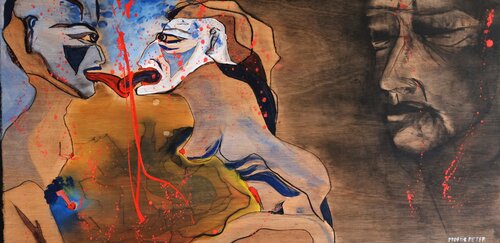 Drievunzigheid; Beautiful filth di Peter Moens, Pittura in vendita su Singulart