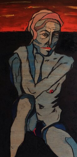 Oermoeder; The primal mother di Peter Moens, Pittura in vendita su Singulart