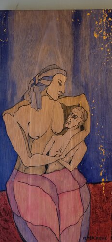 De Ravenmoeder di Peter Moens, Pittura in vendita su Singulart