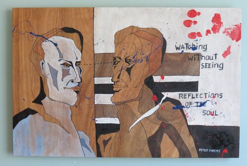 Watching without seeing by Peter Moens, 絵画 for Sale on Singulart