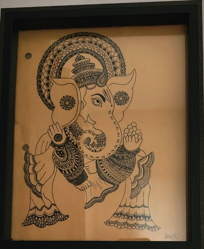 Ganpati van Kosha Mehta, Werk op papier te koop op Singulart