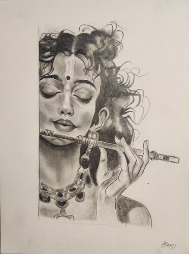 Krishna von Kosha Mehta, Zeichnungen kaufen auf Singulart