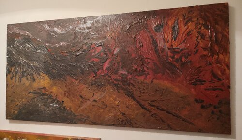 La terra infuocata di Emanuel Bartolomeo, Pittura in vendita su Singulart