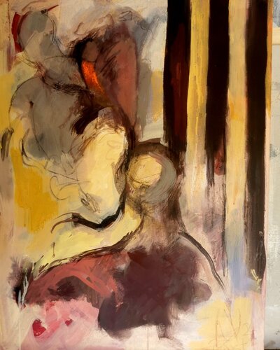 Tänzer vor dem Vorhang de Ernst Wieltschnig, Pintura a la venta en Singulart