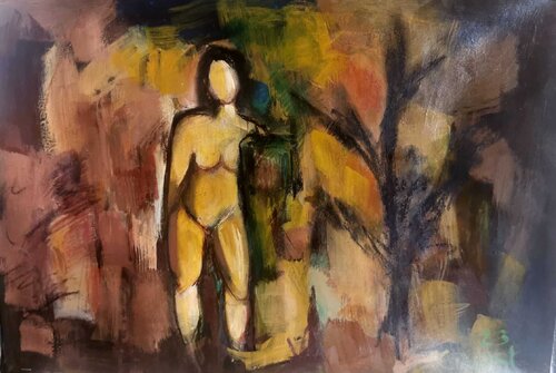 Dschungelfrau de Ernst Wieltschnig, Pintura a la venta en Singulart