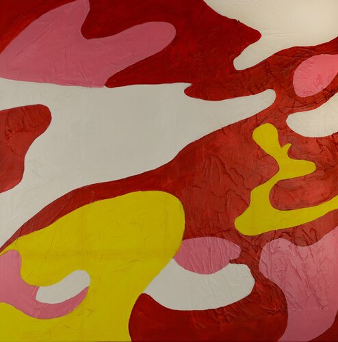 Mäander mit gelb par kurt schilling, Peinture en vente sur Singulart