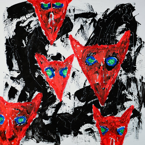 Maskenball par kurt schilling, Peinture en vente sur Singulart