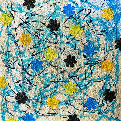 Swing Flowers par kurt schilling, Peinture en vente sur Singulart