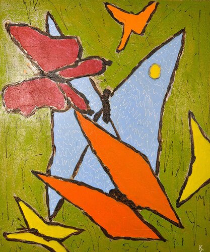 Schmetterlinge par kurt schilling, Peinture en vente sur Singulart