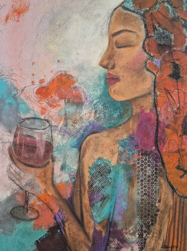 Sip Happens van Danijela Kostic, Schilderij te koop op Singulart