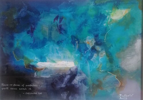 Into the blue van Danijela Kostic, Schilderij te koop op Singulart