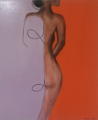 The girl from Ipamena van Danijela Kostic, Schilderij te koop op Singulart