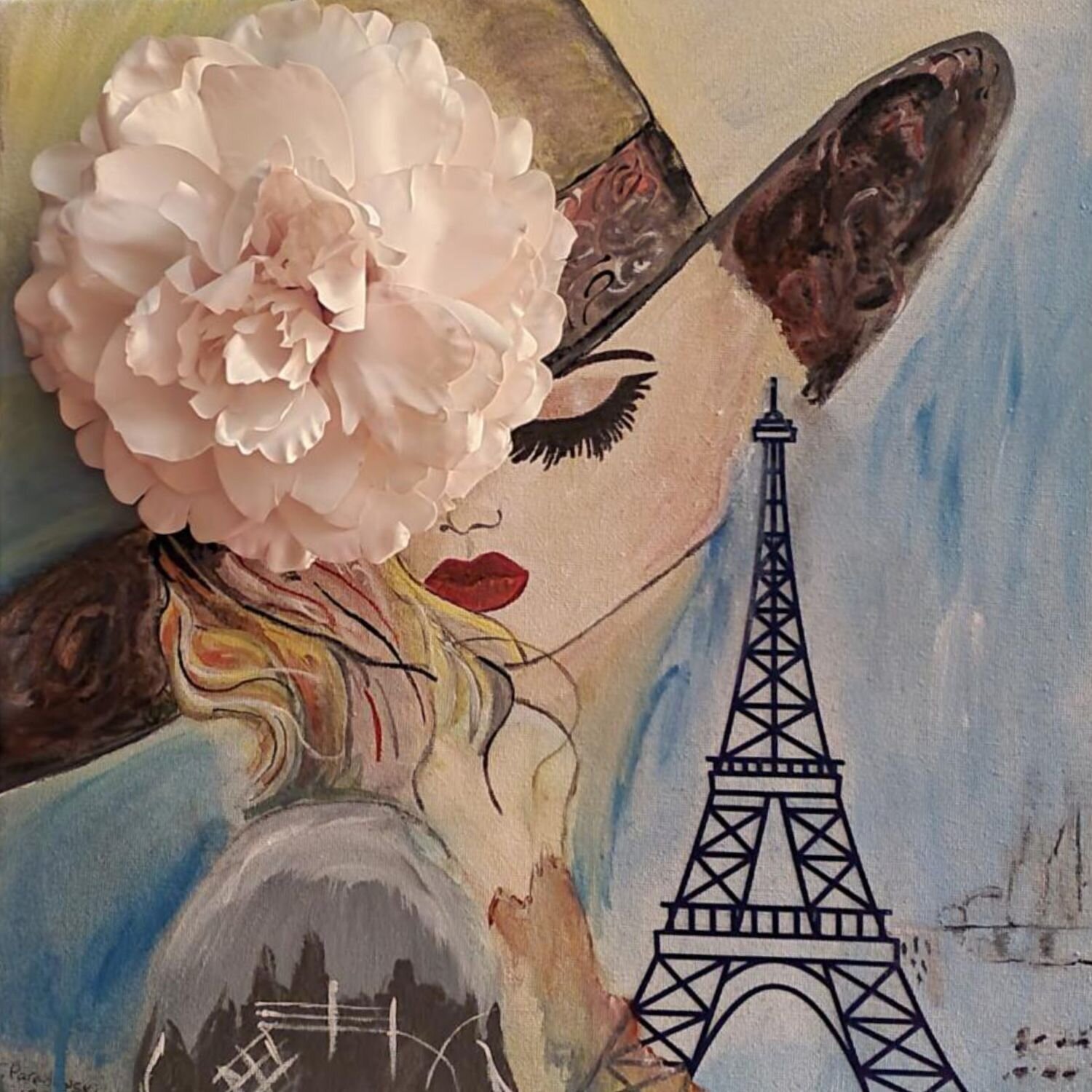 シルクスクリーン アート 女性ポートレート シルクスクリーン アート