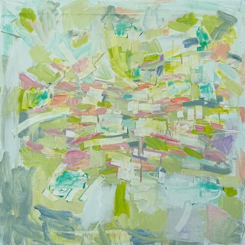 Optic Yellow Ball von Carrie Elston, Malerei kaufen auf Singulart