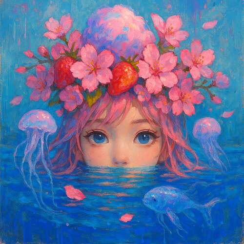 Fruits of a Quiet Current van Miguel Paredes, Schilderij te koop op Singulart