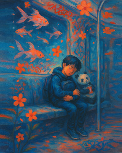 Dreams Have Stripes de Miguel Paredes, Pintura a la venta en Singulart