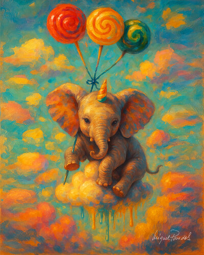 The Weight of wonder de Miguel Paredes, Pintura a la venta en Singulart