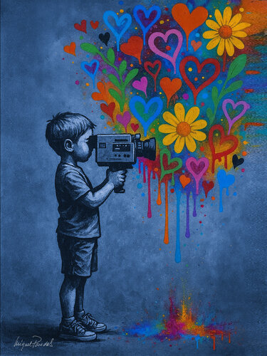 He Films What He Can’t Say de Miguel Paredes, Pintura a la venta en Singulart