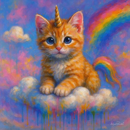 Whiskers and Wishes de Miguel Paredes, Pintura a la venta en Singulart