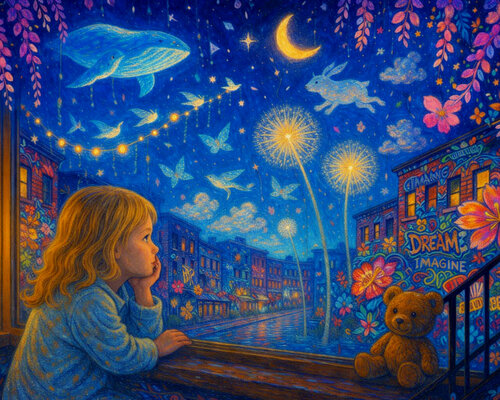 Where Dreams Drift Away de Miguel Paredes, Pintura a la venta en Singulart