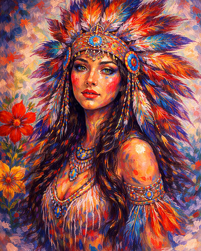 Her Strength In Color de Miguel Paredes, Pintura a la venta en Singulart