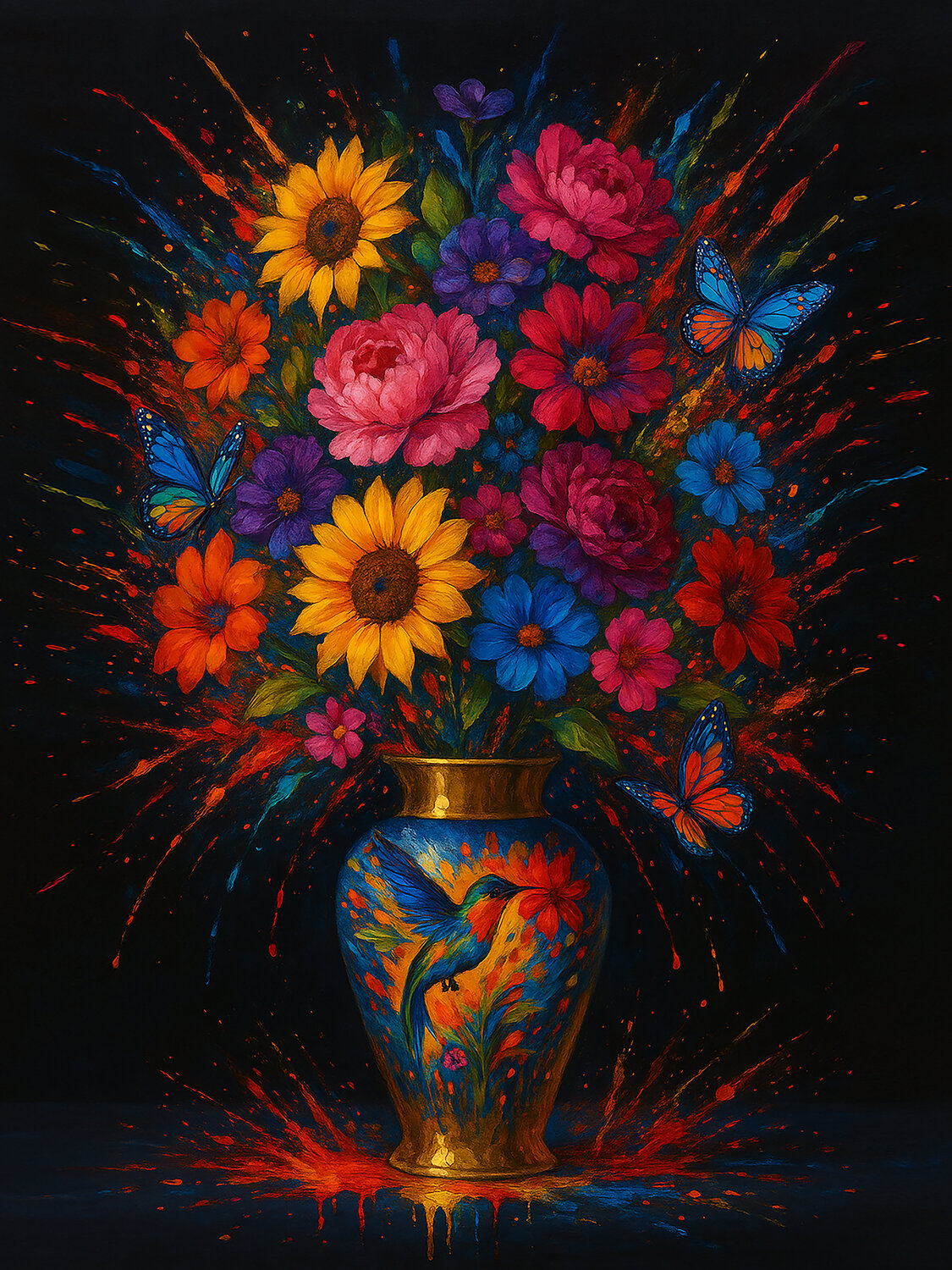 Vibrant Floral Symphony Miguel Paredes
