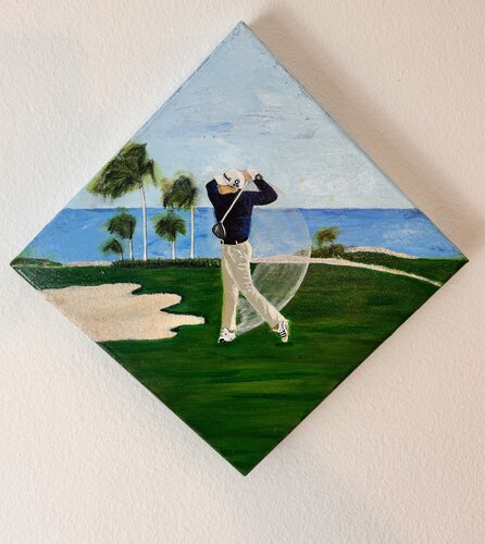 The Golfer van Alessia Casarini Trygved, Schilderij te koop op Singulart
