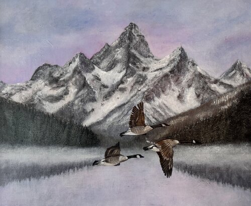 The Caress of the Sky par Alessia Casarini Trygved, Peinture en vente sur Singulart