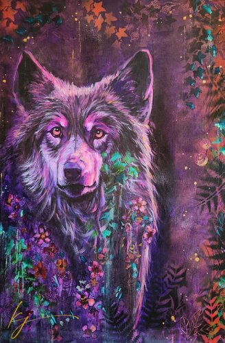 In the Moonlight von Karine Jeuffroy, Malerei kaufen auf Singulart
