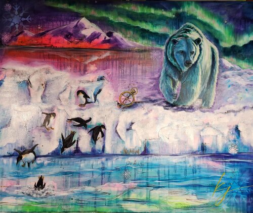 Poles Apart von Karine Jeuffroy, Malerei kaufen auf Singulart