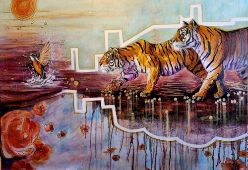 Natural Instinct by Karine Jeuffroy, 회화 for Sale on Singulart