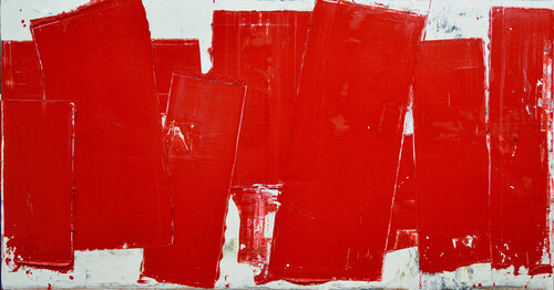 Red Timbers van Marcus Hodge, Schilderij te koop op Singulart