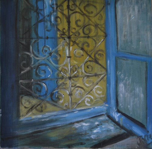 fenêtre de l'intime by Marie-josé Deroide, Painting for Sale on Singulart