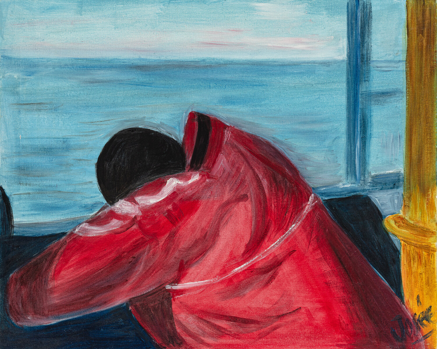 solitude en méditerranée Marie-josé Deroide Peinture originale à vendre