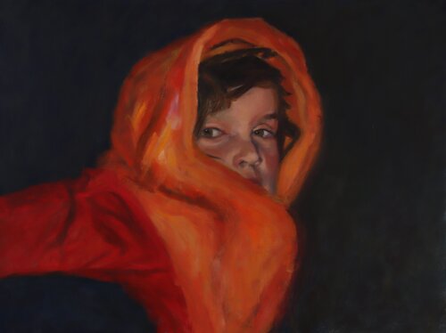 The innocence of a gaze von diego Cuéllar, Malerei kaufen auf Singulart