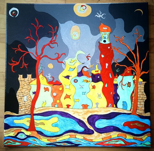 Nightlive van Martin Gwinn, Schilderij te koop op Singulart