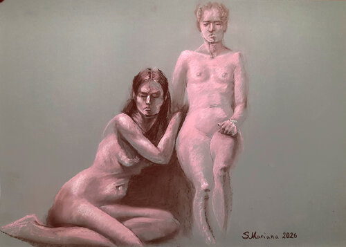 Am Abend de Mariana Scvo, Dibujo a la venta en Singulart